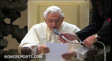 Benedicto XVI en la audiencia: 