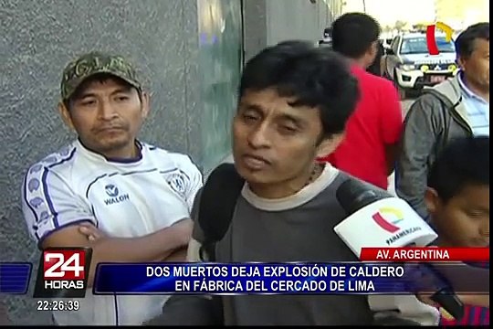 Cercado de Lima: explosión en fábrica deja dos obreros fallecidos