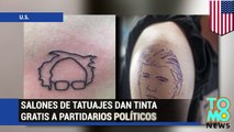 Salones de tatuajes ofrecen tinta gratis a los partidarios de Donald Trump y Bernie Sanders