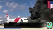 Boeing 767 se incendia en Aeropuerto de Fort Lauderdale minutos antes de despegar