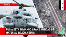 Rusia esta enviando gran cantidad de material bélico y tropas para apoyar al gobierno sirio