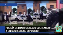Policía de Miami suspendido luego de ser grabado golpeando a un sospechoso esposado