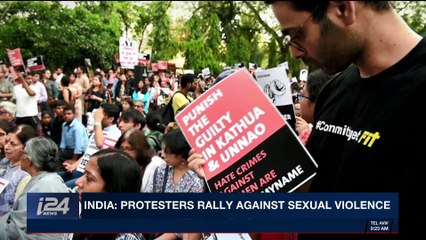 i24NEWS DESK | India: protesters rally against sexual violence | Wednesday, April 18th 2018