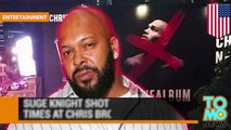El magnate del rap Suge Knight recibe 6 impactos de bala durante una fiesta en un club de Hollywood