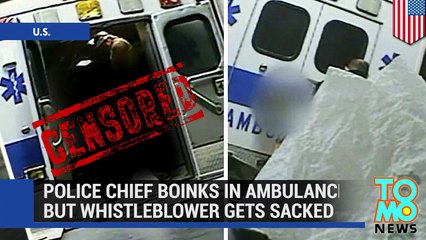 Oficial graba al jefe de policía teniendo relaciones sexuales en una ambulancia y termina despedido