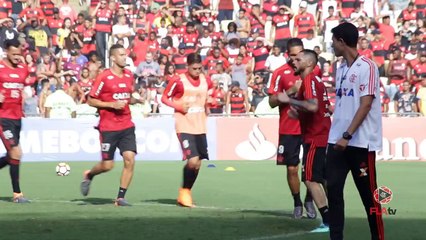 Locura en Maracaná con el entrenamiento del Flamengo