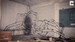 Une impressionnante araignée en 3D sur un mur