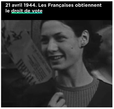 Les Françaises obtiennent le droit de vote