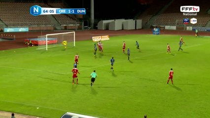 Doublé de TIMITE !!! Il reprend d'une tête croisée un centre de la gauche suite à un corner. 1-2 pour Dunkerque.