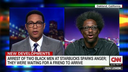Kamau Bell and Lemon caution the racist Starbucks issue is 'an American issue'