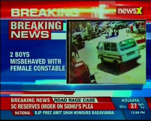 Rajasthan 2 boys misbehaved with female constable after violating traffic rules