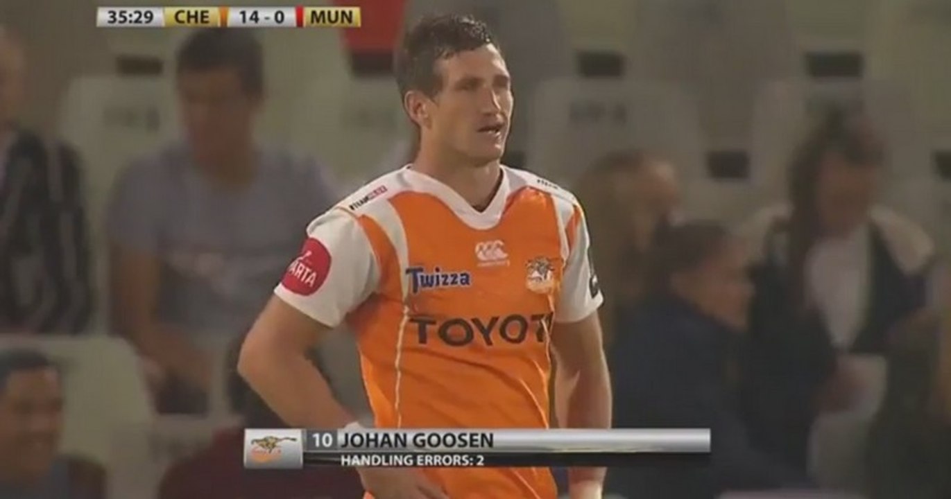 Pro 14 - Retour difficile à la compétition pour Johan Goosen
