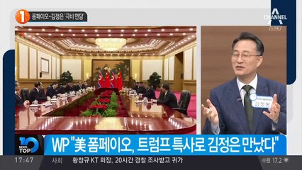 폼페이오·김정은 ‘극비 면담’