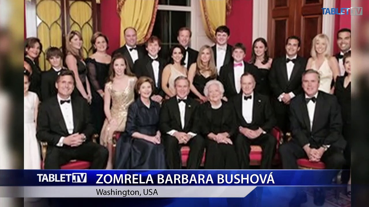 Vo veku 92 rokov zomrela bývalá prvá dáma USA Barbara Bushová