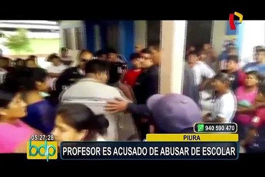 Piura: acusan a profesor por tocamientos indebidos a escolar