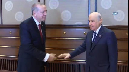 Cumhurbaşkanı Erdoğan, MHP Lideri Bahçeli İle Görüştü