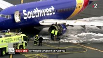 États-Unis : l'effrayante explosion du moteur d'un Boeing 737