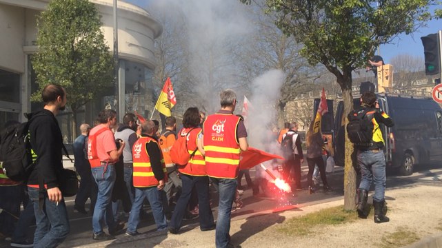 Manifestation des cheminots