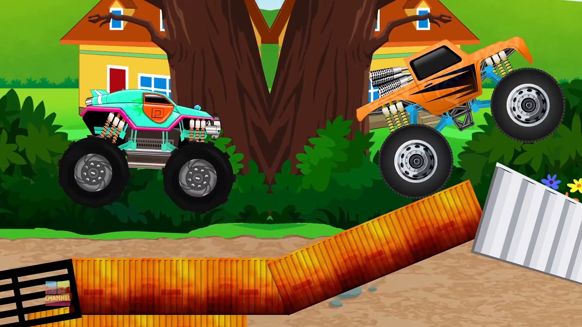 Monster Truck - Learning Colors Video for Kids - Car Wash for Children -  video Dailymotion