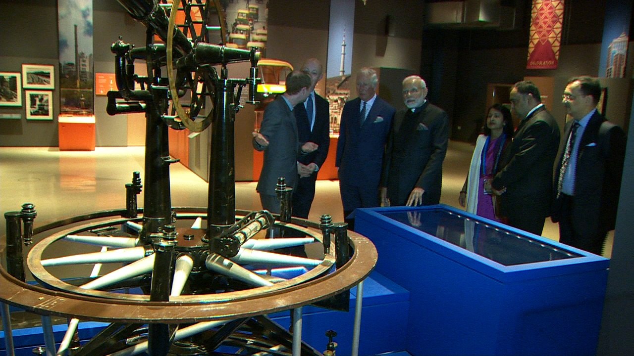 Prince Charles and Narendra Modi visit the Science Museum