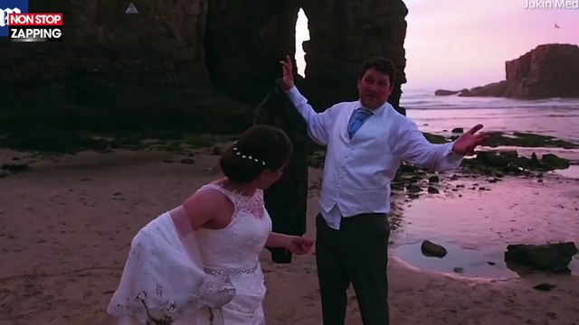 Le shooting photo de deux jeunes mariés vire au fiasco ! (vidéo)