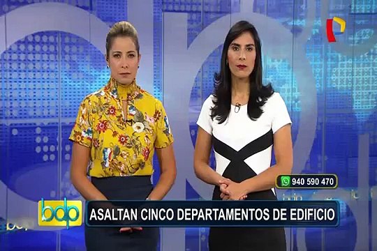 Comas: delincuentes armados asaltan cinco departamentos en edificio