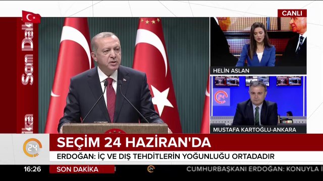 Erken seçim tarihi 24 Haziran