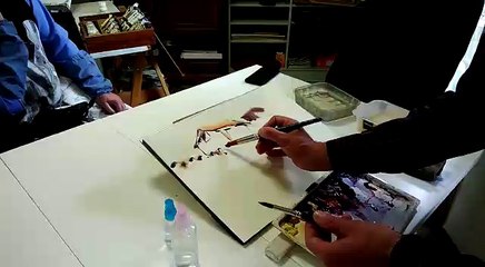 Teulades de Berga (Aquarel·la 2)