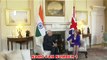 PM Narendra Modi meets UK Prime Minister Theresa May,हिंदू धर्म के बारे में बताया