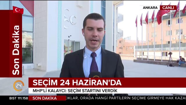 Erken seçim tarihi 24 Haziran