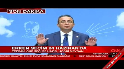 Erken seçim kararına CHP'den ilk tepki