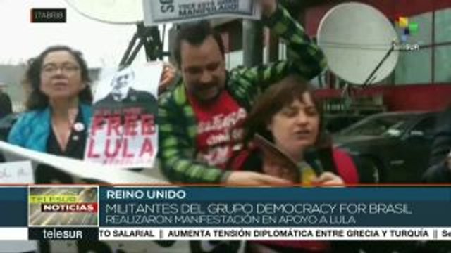 Reino Unido: Democracy For Brasil protesta en Londres a favor de Lula