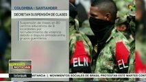 Colombia: suspenden clases en Catatumbo por enfrentamientos armados