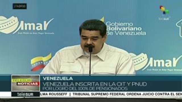 Maduro: Venezuela, único país de América Latina con 100% de pensiones
