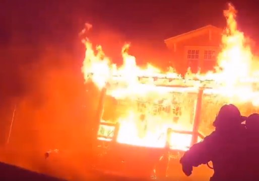Virginia Firefighters Pull Man From Burning House