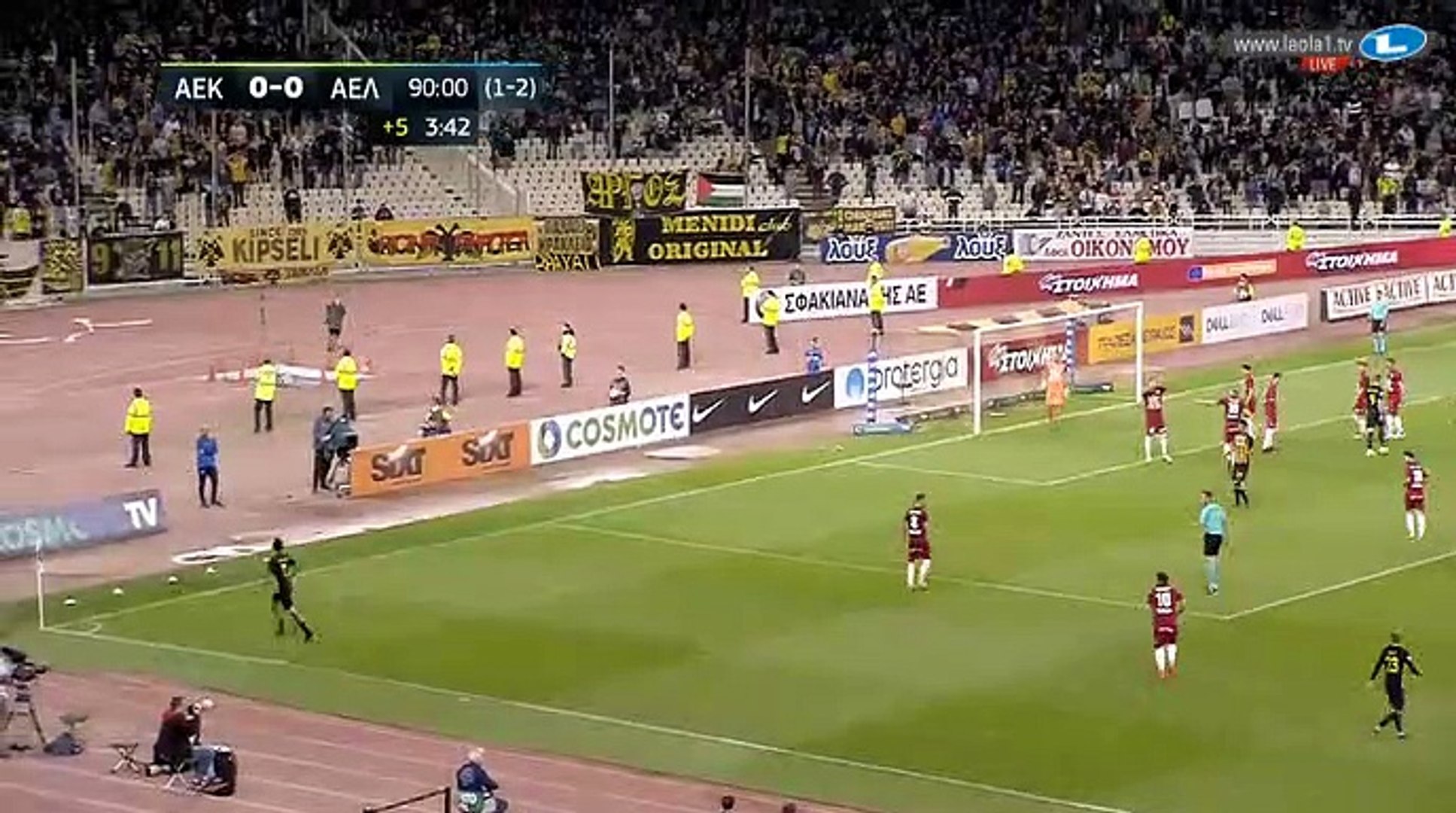 1-0 Το ΑΠΙΣΤΕΥΤΟ γκολ του Λάζαρου Χριστοδουλόπουλου - ΑΕΚ 1-0 ΑΕΛ Λάρισα  18.04.2018 - video Dailymotion