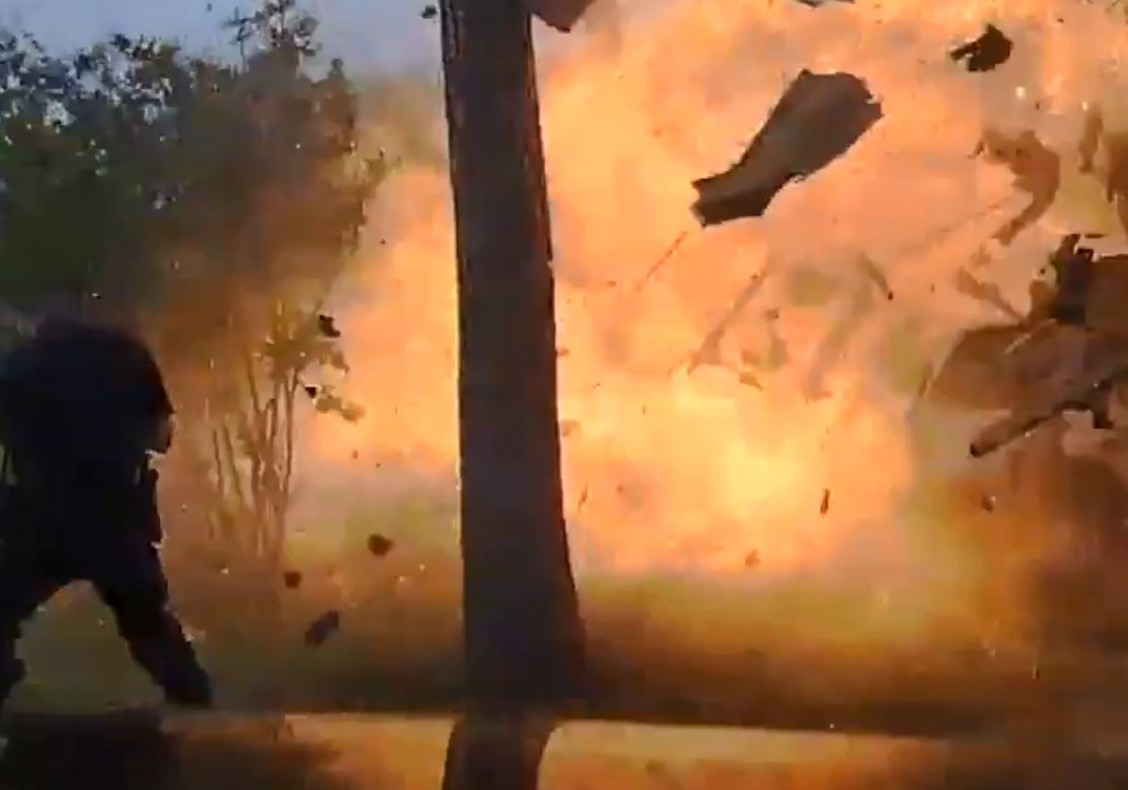 Hurst Home Explodes in Fiery Burst Just as Officers Arrive on Scene
