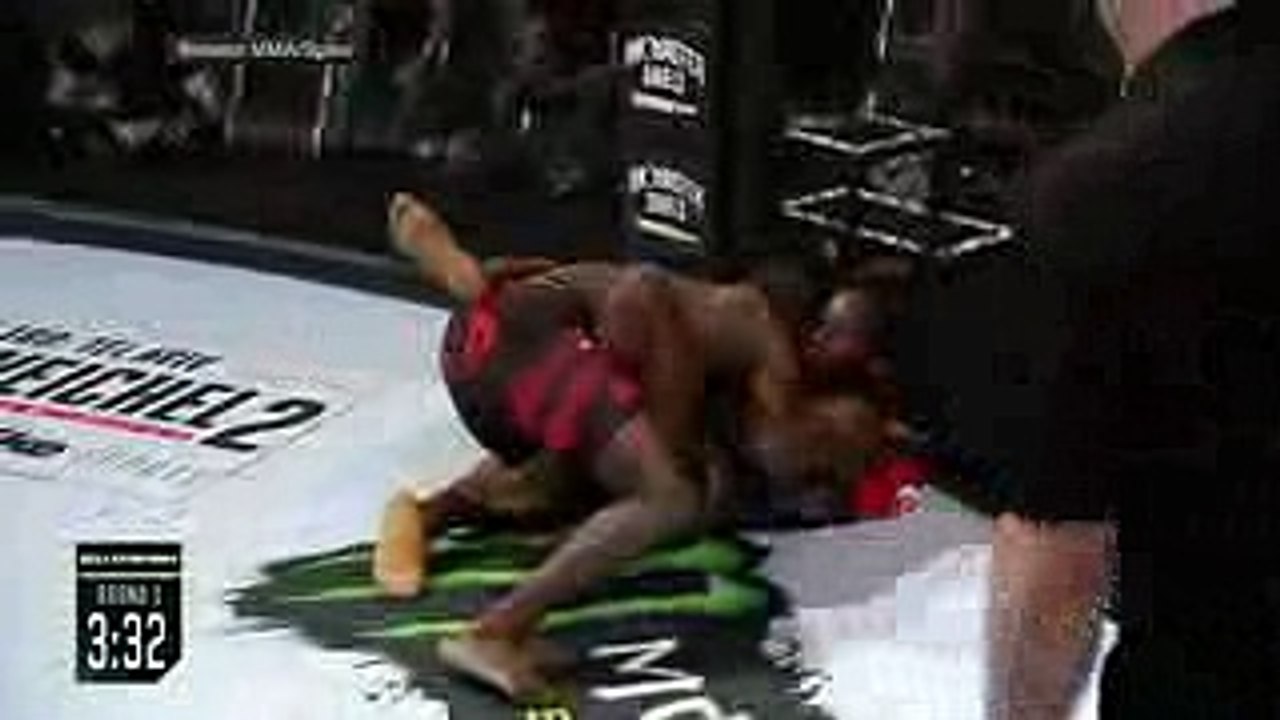 Baby Slice' wins by submission.Kevin Ferguson Jr., the son of Kimbo Slice, defeats Fred Freeman - wwe