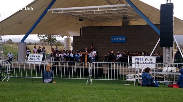 Shooting survivors hold Vote for Our Lives rally near Columbine