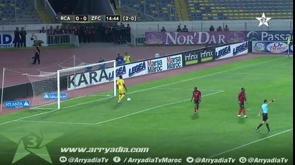 كأس الكونفدرالية الافريقية : الرجاء الرياضي 1-0 زاناكو الزامبي هدف محمود بنحليب