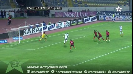 كأس الكونفدرالية الافريقية : الرجاء الرياضي 2-0 زاناكو الزامبي هدف محسن ياجور