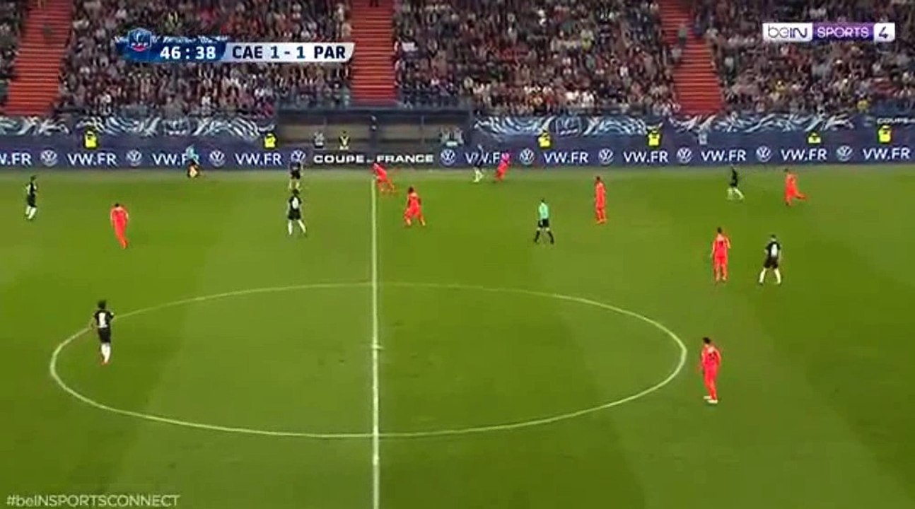 Edinson Cavani  Goal HD -  Caen	1-2	Paris SG 18.04.2018
