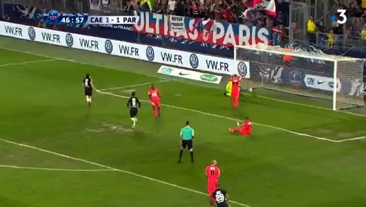 Cavani OFFSIDE Goal HD - Caen 1-1 Paris SG 18.04.2018