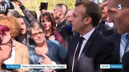 Vosges : Emmanuel Macron en visite