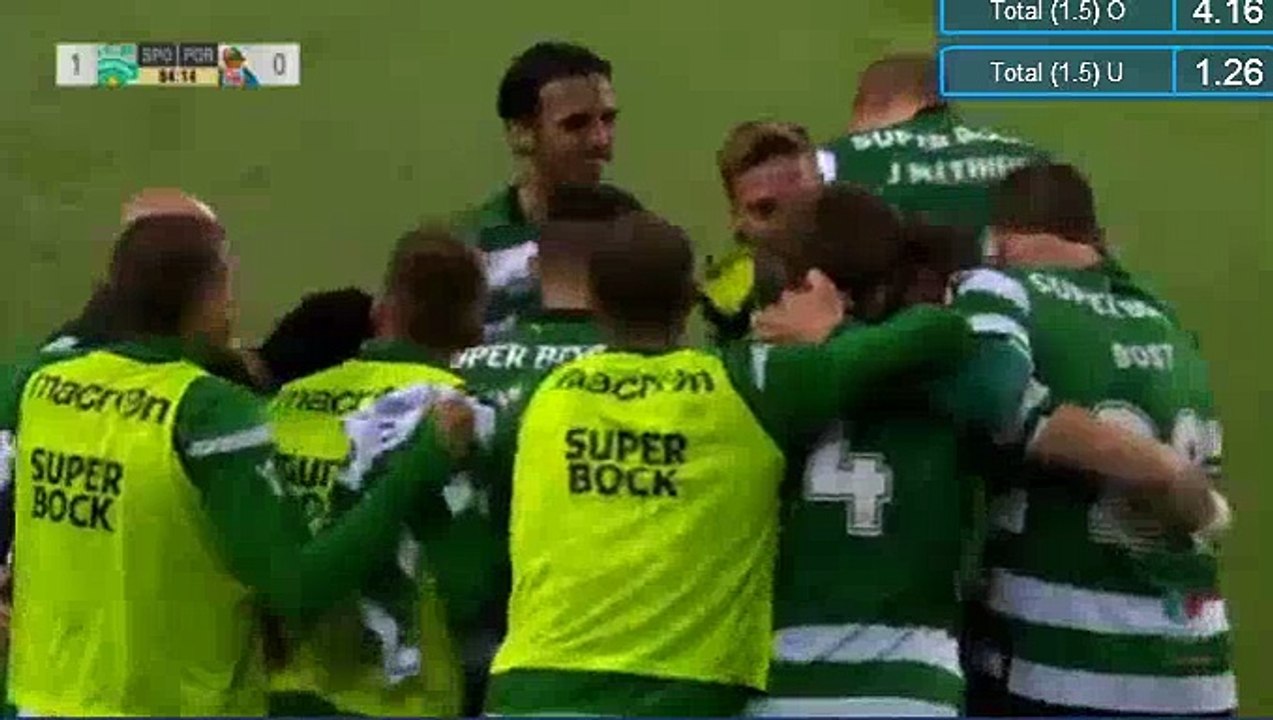 Sebastian Coates amazing Goal Sporting 1-0 Porto