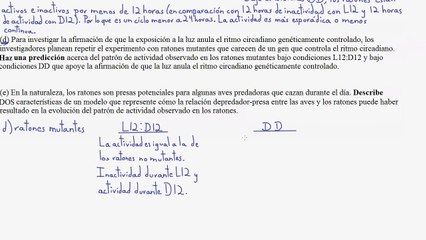 2015 AP Biología respuesta libre 1d-e | Biología | Khan Academy en Español