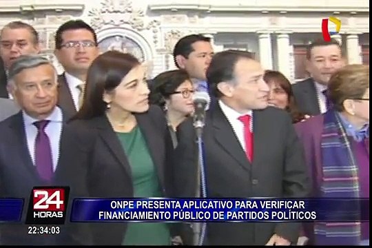 ONPE presenta aplicativo para verificar financiamiento público de partidos políticos