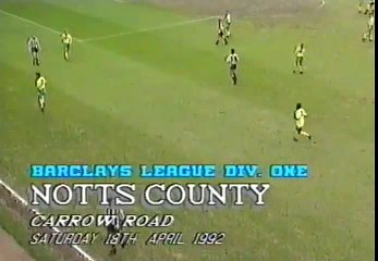 Norwich City - Notts County 18-04-19922 Division One