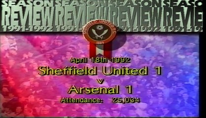 Sheffield United - Arsenal 18-04-1992 Division One