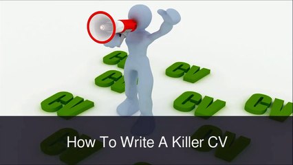 William Almonte - How to Write a CV For a Job Application